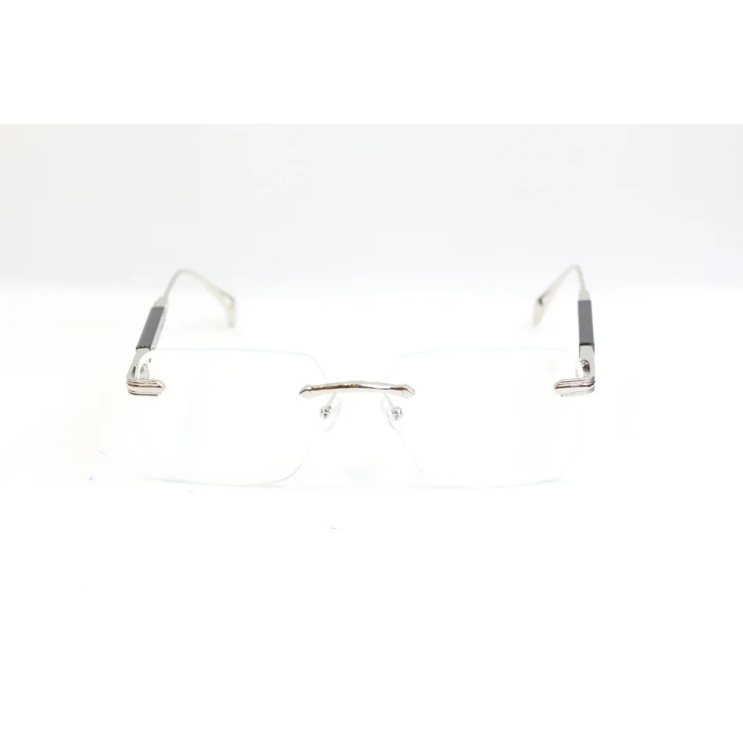 ARTIC - 23210 - Black - Silver - Metal - Rimless - Rectangle - Optics - XSHADES Eyewear - Image 2