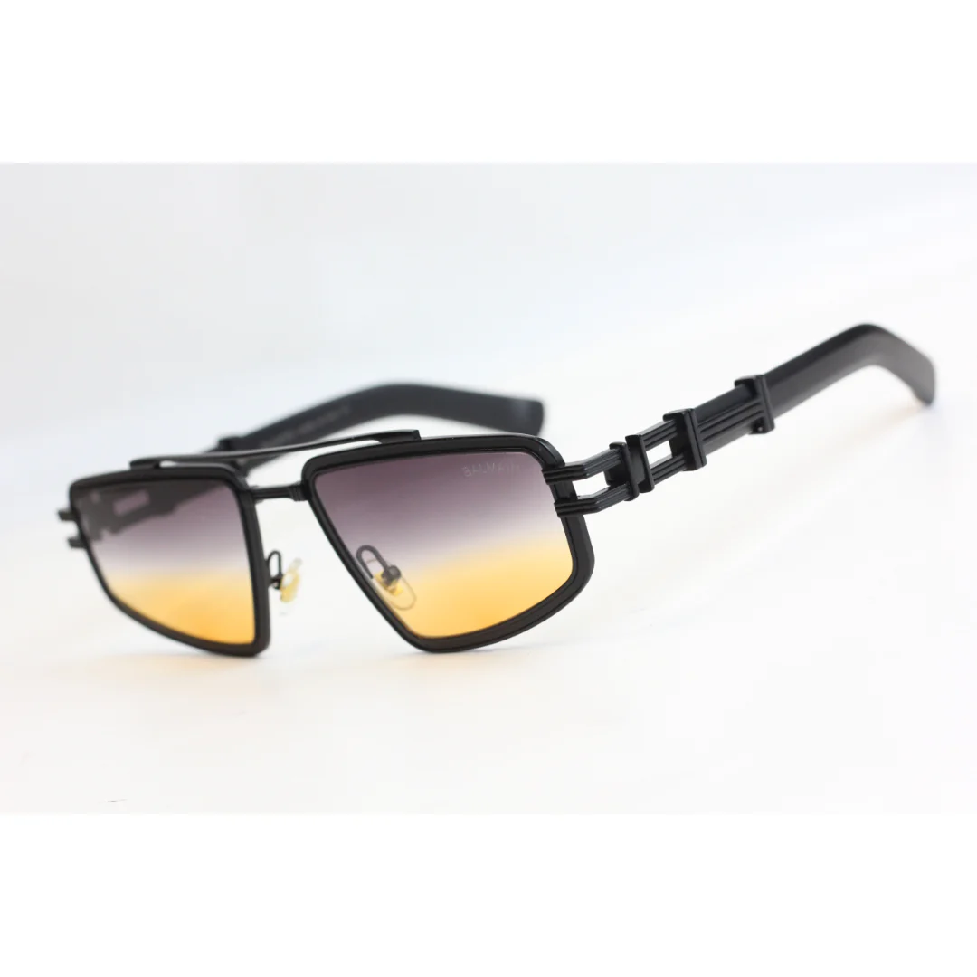 Balmain - BA50 - Metal - Acetate - Geometric - Rectangle - Sunglasses - Eyewear - Image 10