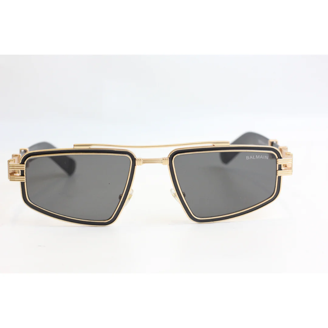 Balmain - BA50 - Metal - Acetate - Geometric - Rectangle - Sunglasses - Eyewear - Image 2