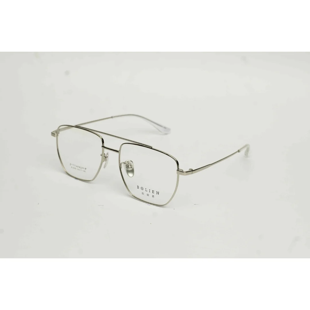 Bolien - 2090 - Double Bridge - Metal - Square - Optics - Eyewear - Image 4