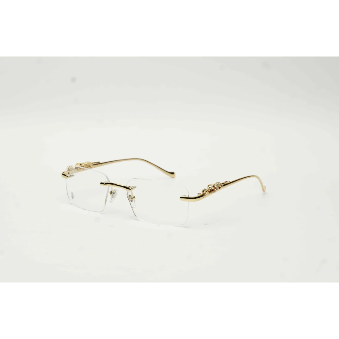 Cartier - 03459 - Golden - Metal - Rectangle - Premium Optics - Eyewear