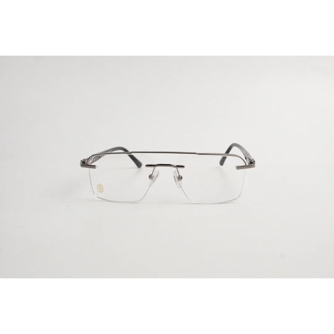 Cartier - 120305J - Double Bridge - Rimless - Metal - Rectangle - Premium Optics - Eyewear - Image 5