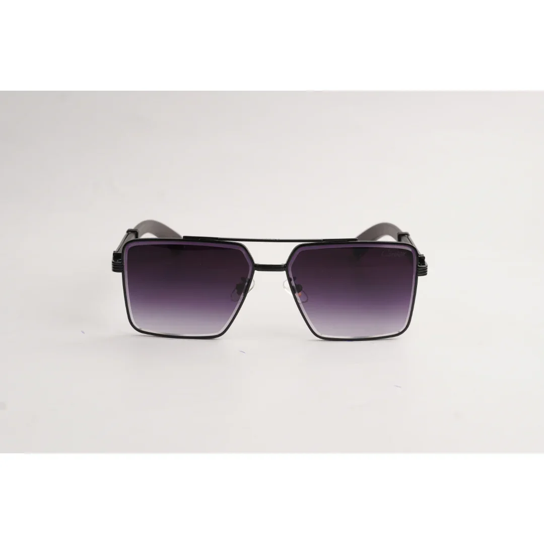 Cartier - 23168 - Wooden Texture - Black Gradient - Metal - Square- Sunglasses - Eyewear - Image 2