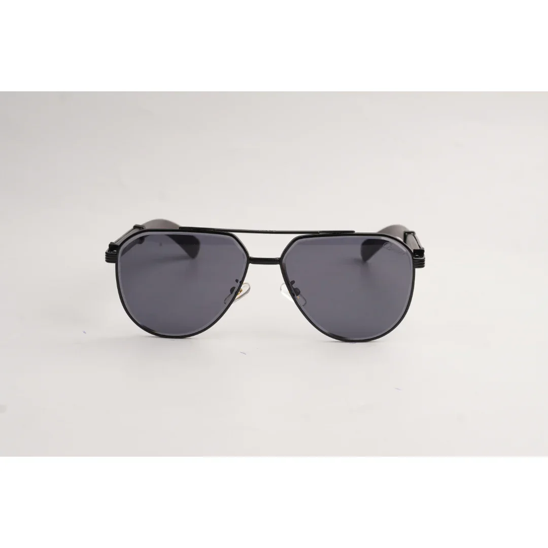 Cartier - 23169 - Wooden Texture - Black - Metal - Aviator Round - Sunglasses - Eyewear - Image 2