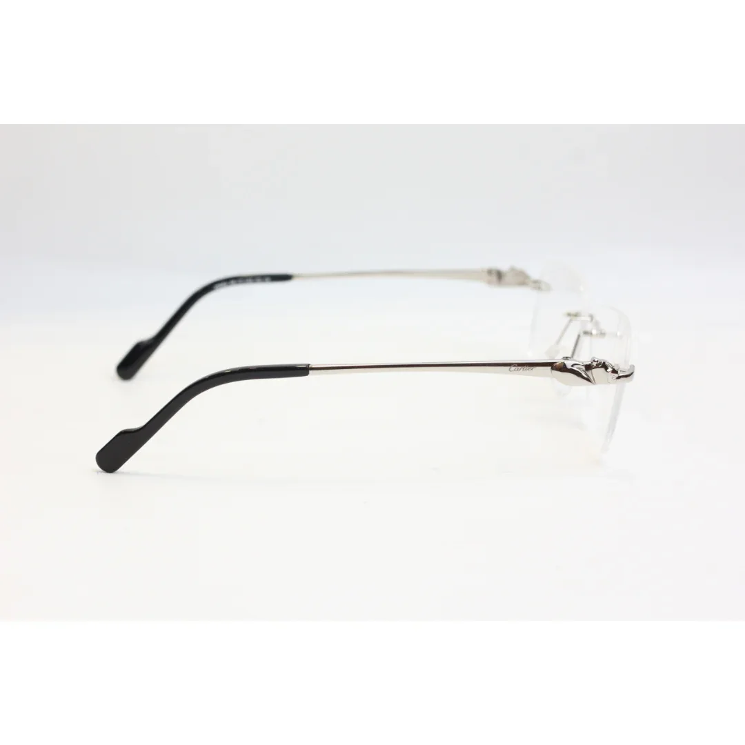 Cartier - 25664 - Rimless - Metal - Rectangle - Premium Optics - Eyewear - Image 3