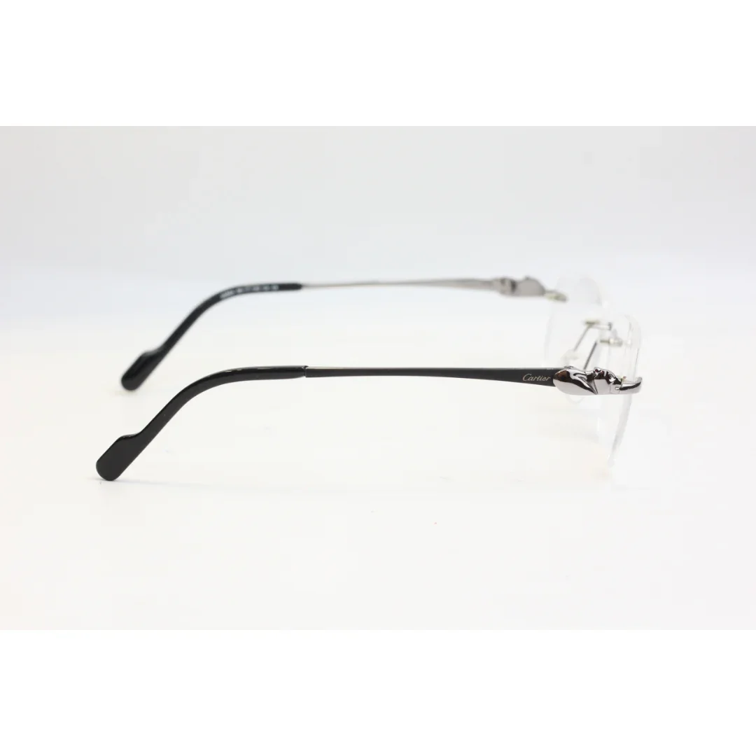 Cartier - 25664 - Rimless - Metal - Rectangle - Premium Optics - Eyewear - Image 9