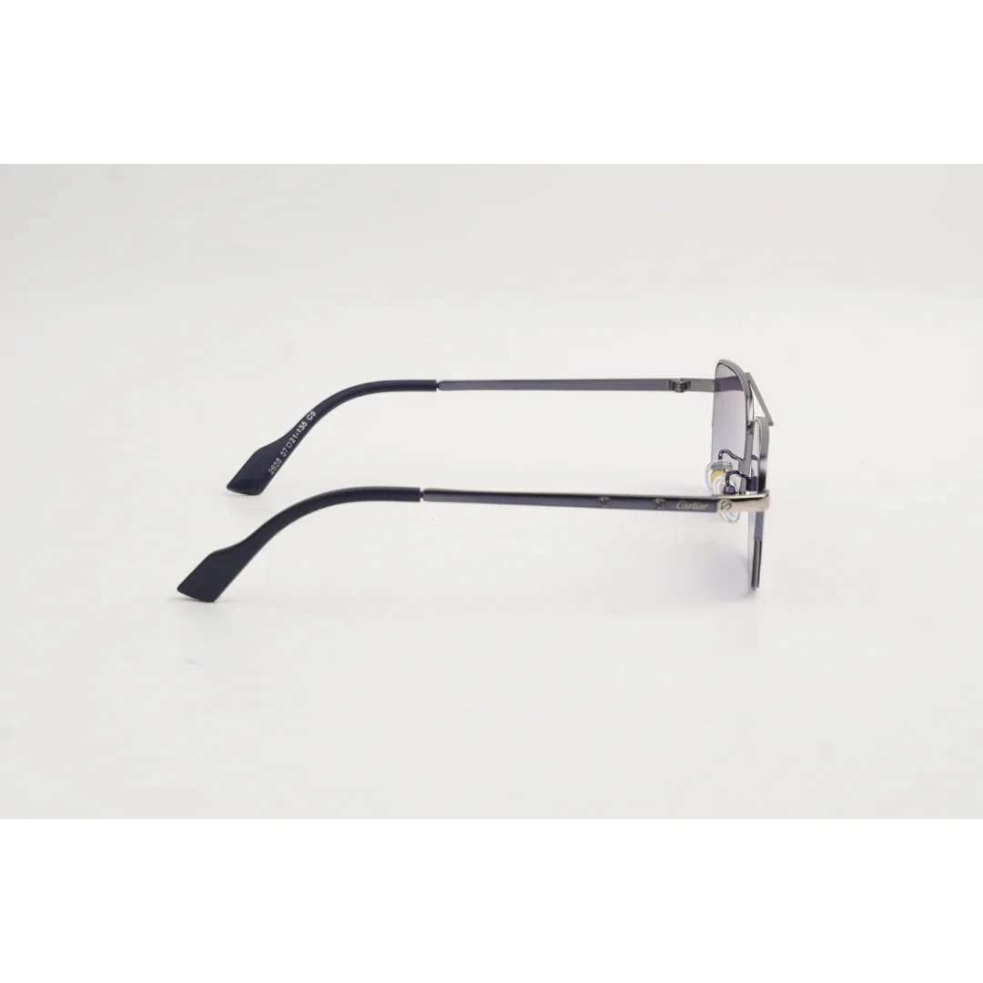 Cartier - 2658 - Vintage - Half Rim - Metal - Rectangle - Sunglasses - Eyewear - Image 3