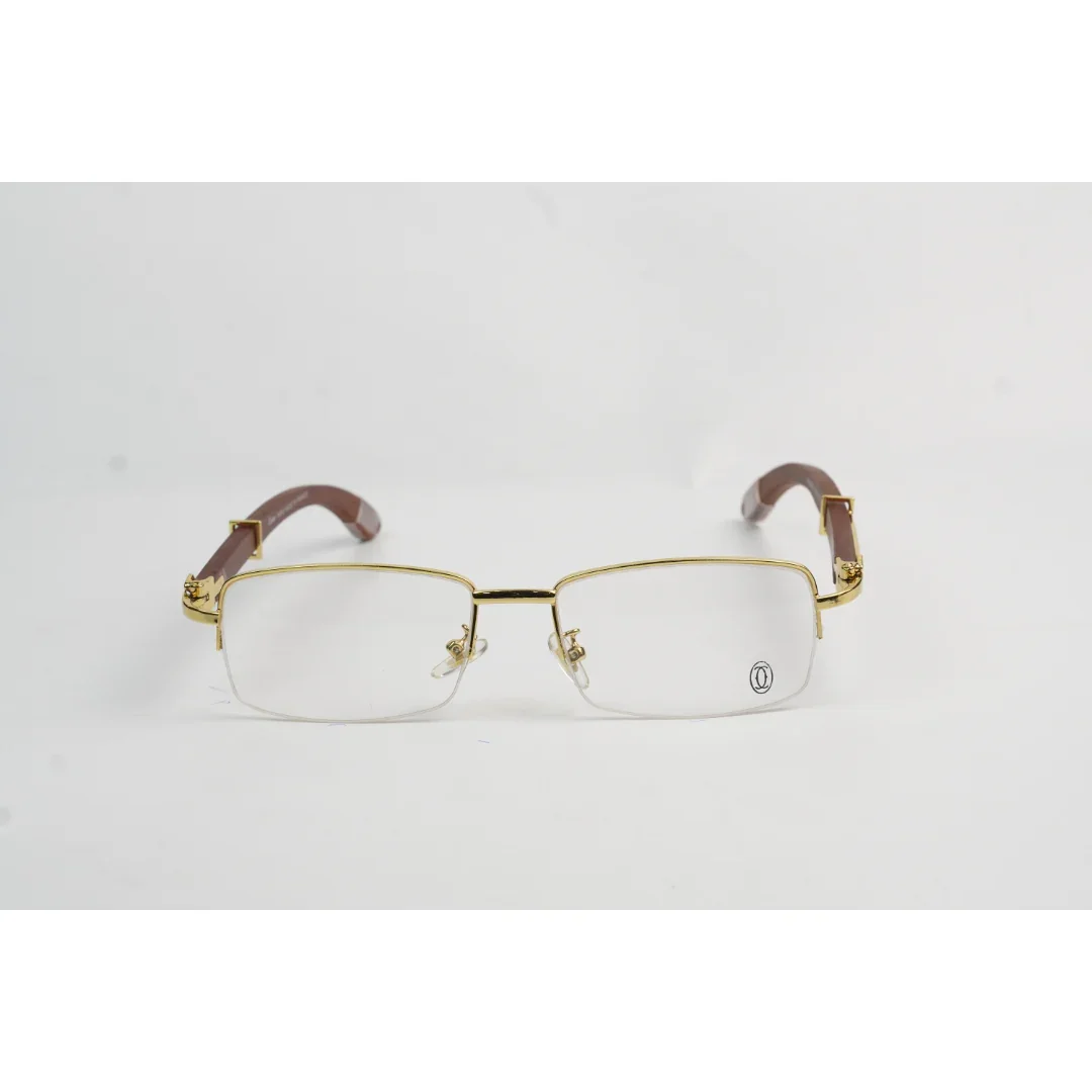 Cartier - 31399852 - Wooden - Half Rim - Metal - Rectangle - Premium Optics - Eyewear - Image 2