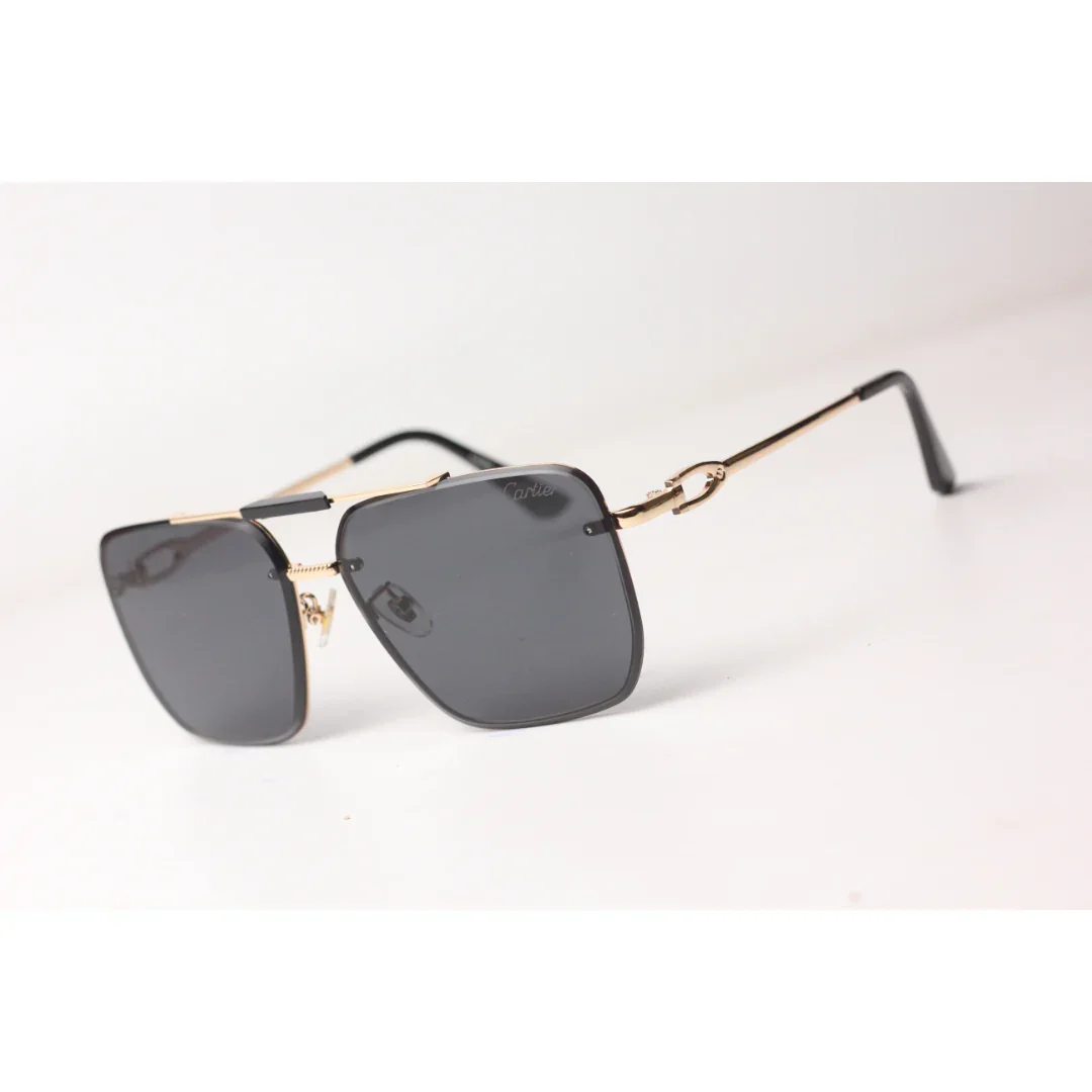 Cartier  – 4070 - Metal - Double Bridge - Square - Sunglasses - Eyewear