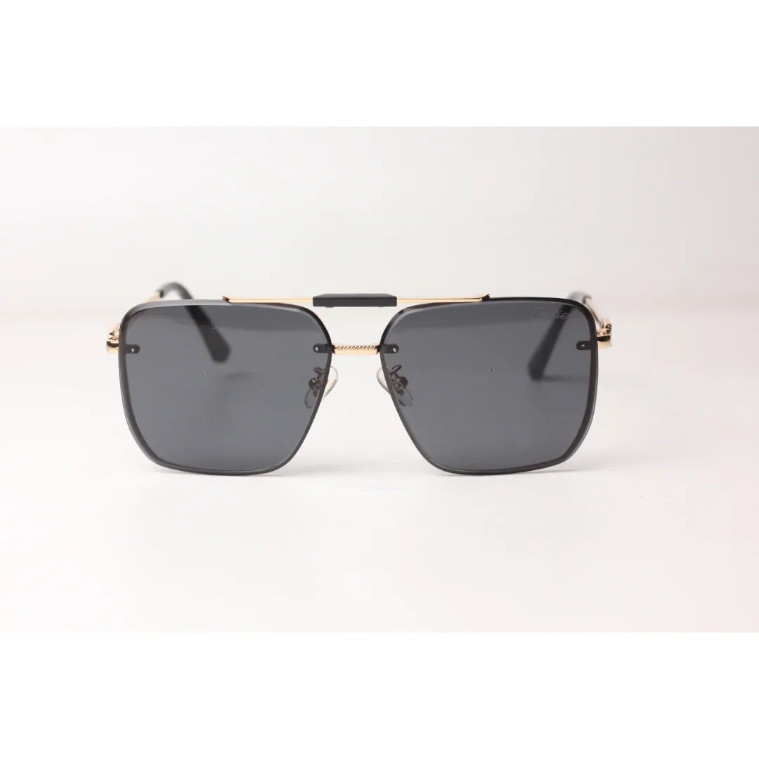 Cartier  – 4070 - Metal - Double Bridge - Square - Sunglasses - Eyewear - Image 2