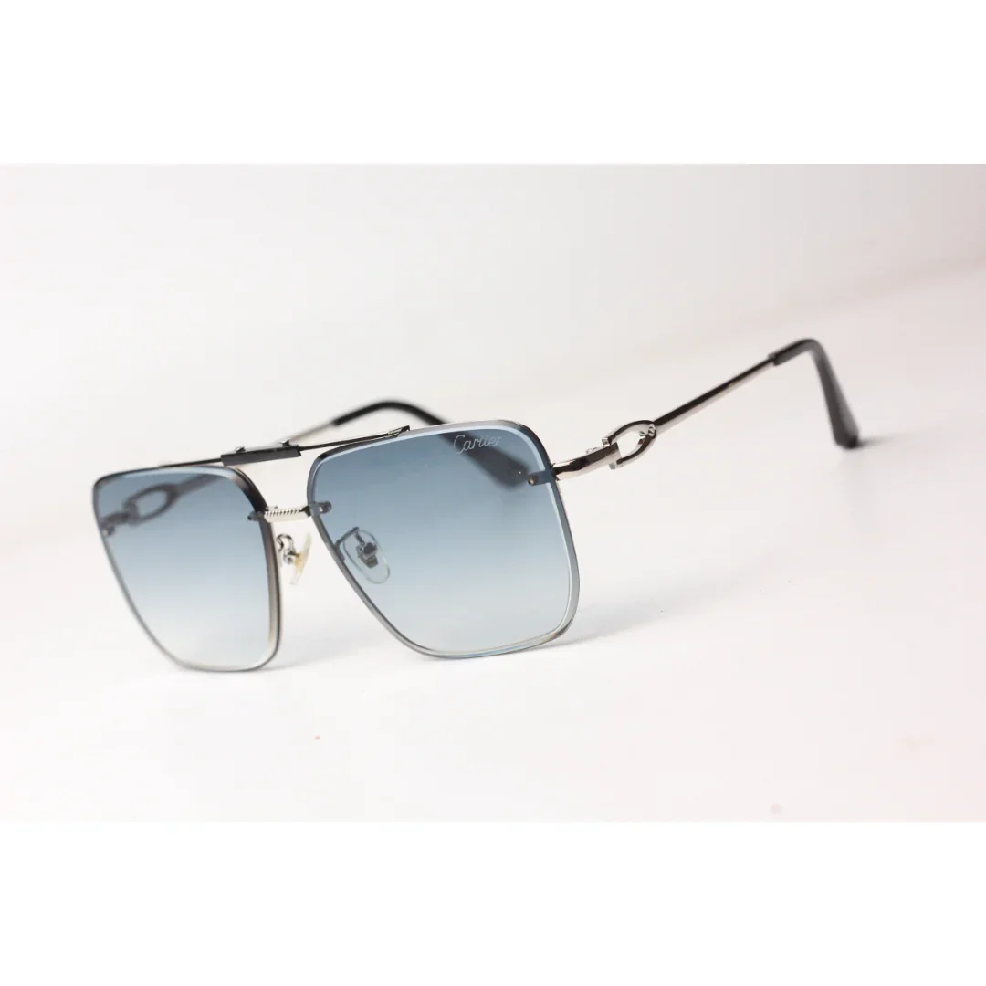 Cartier  – 4070 - Metal - Double Bridge - Square - Sunglasses - Eyewear - Image 4