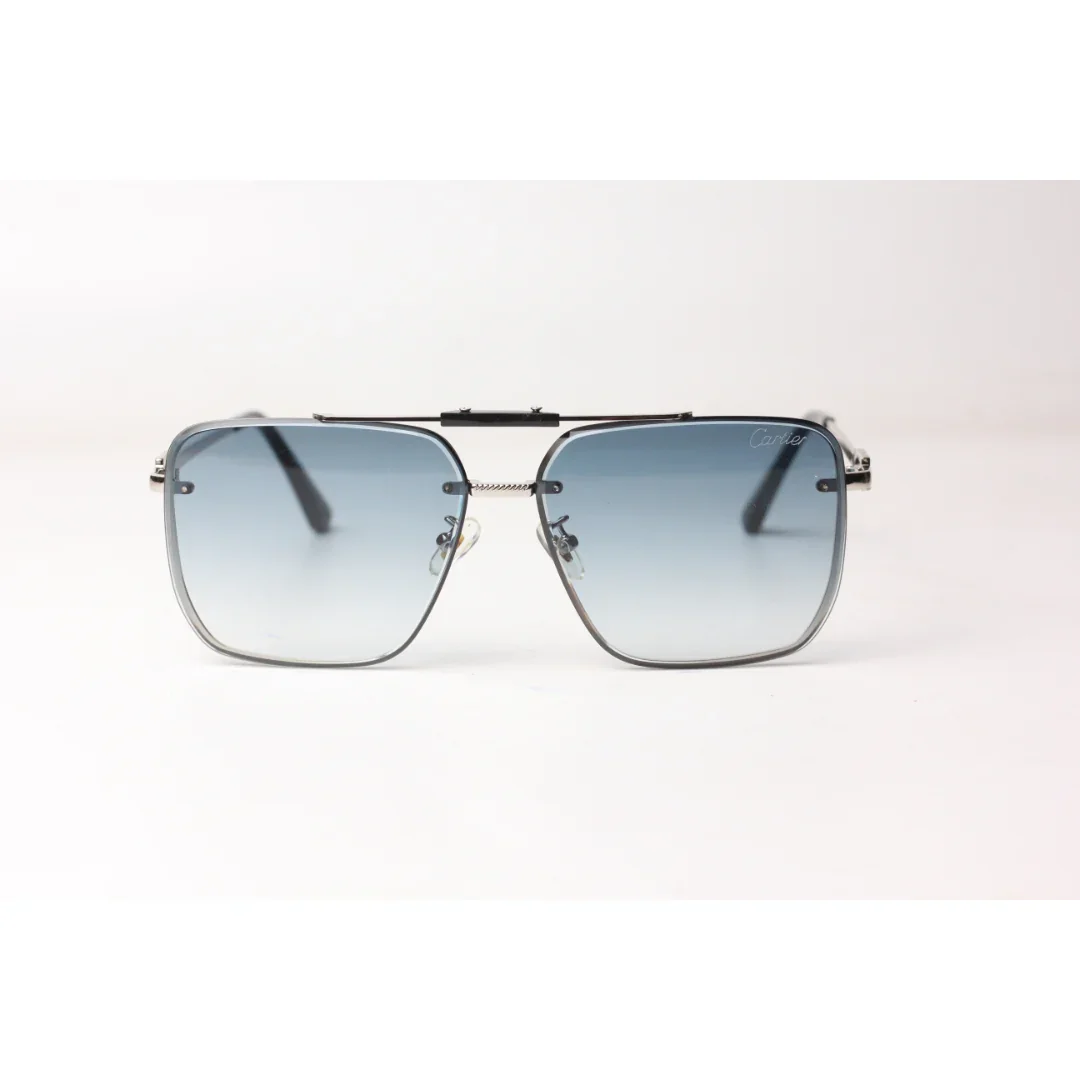 Cartier  – 4070 - Metal - Double Bridge - Square - Sunglasses - Eyewear - Image 5