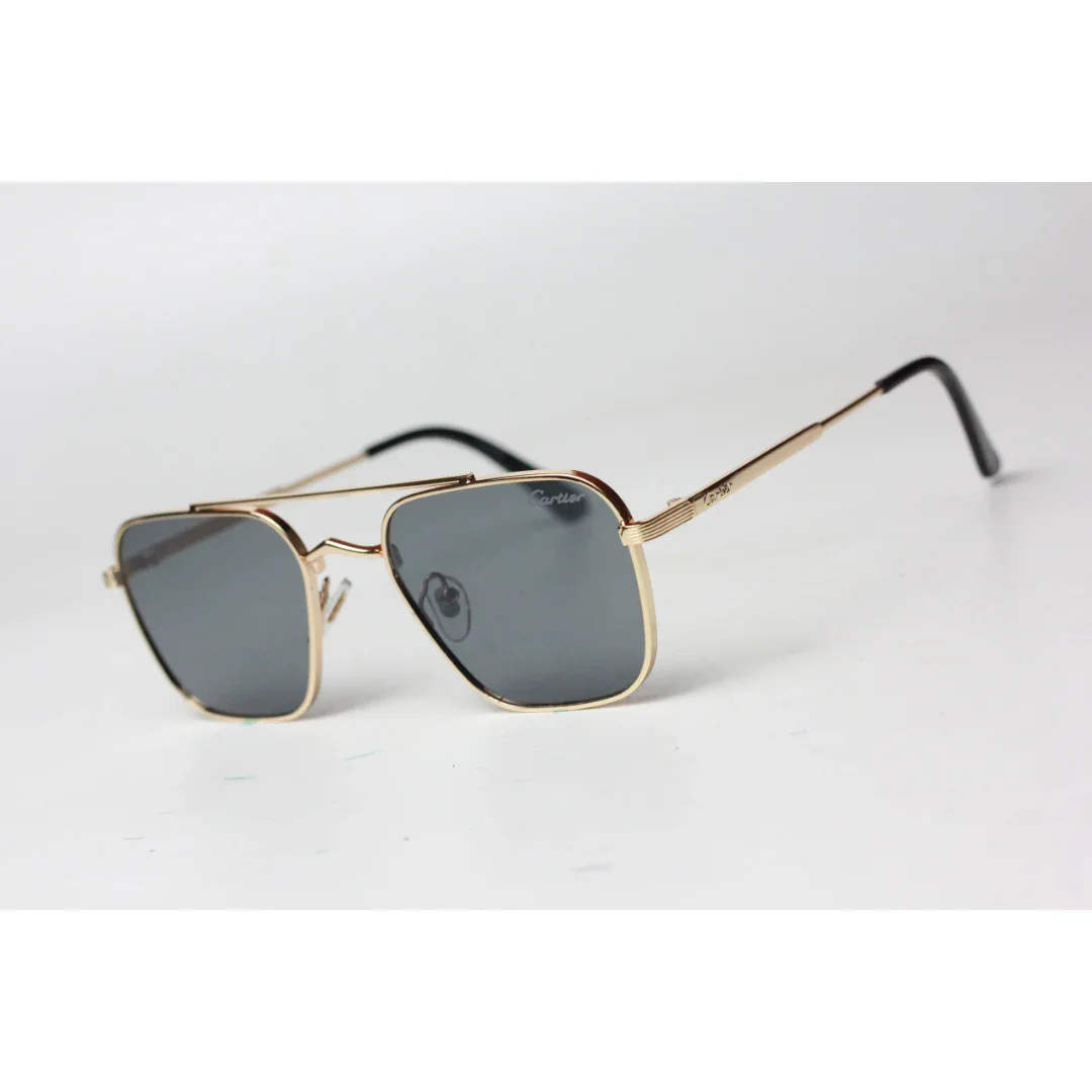 Cartier - 686 - Metal - Double Bridge - Square - Sunglasses - Eyewear - Image 4