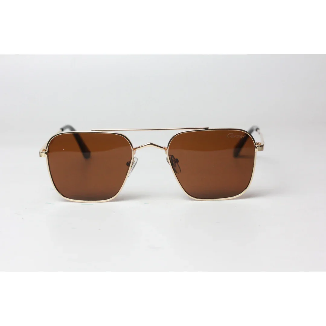 Cartier - 686 - Metal - Double Bridge - Square - Sunglasses - Eyewear - Image 8