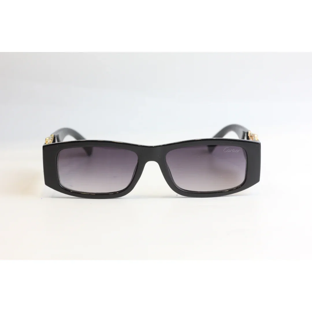 Cartier ā CA6046 - Black Gradient - Golden - Acetate - Rectangle - Sunglasses - Eyewear - Image 2