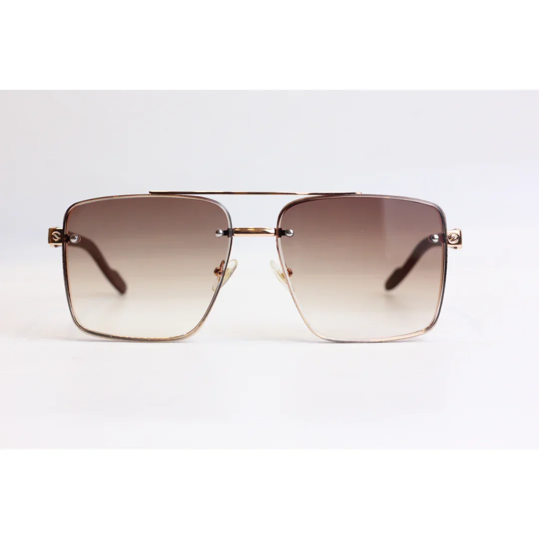 Cartier – CR20 - Metal - Wooden Texture - Square - Sunglasses - Eyewear - Image 5