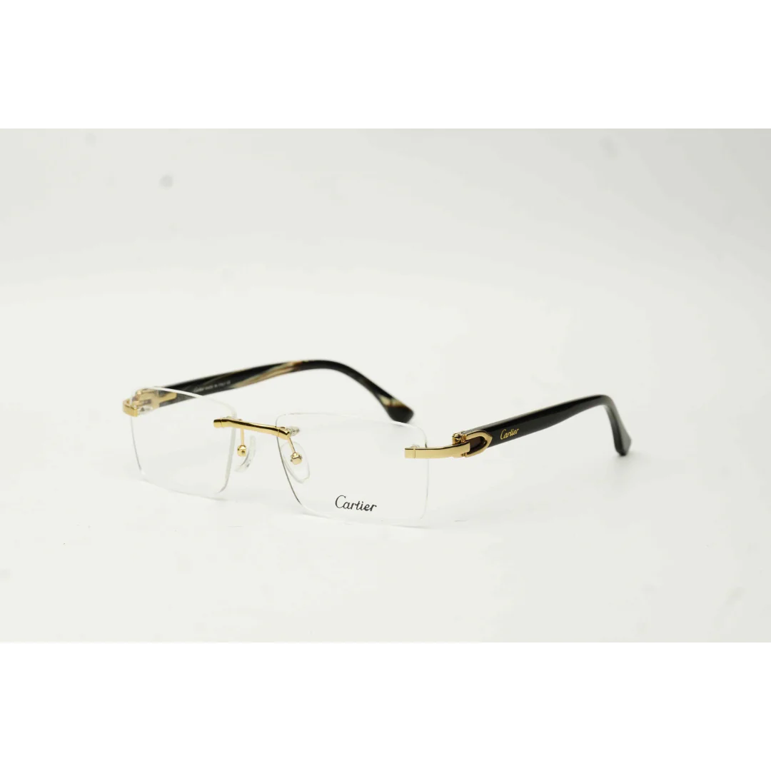 Cartier - CT00516 - Acetate - Rimless - Metal - Rectangle - Premium Optics - Eyewear - Image 4
