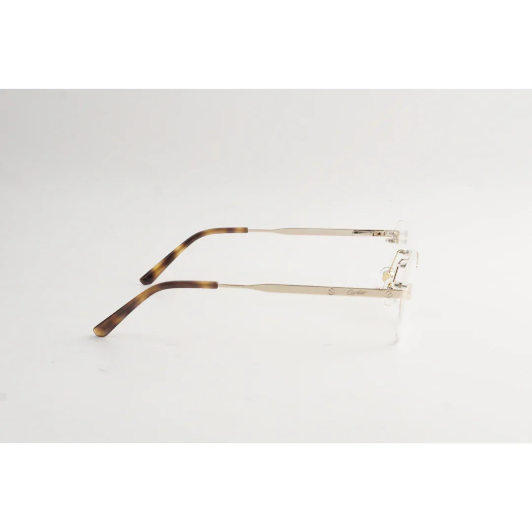 Cartier - CT0315-18 - Rimless - Metal - Rectangle - Premium Optics - Eyewear - Image 3