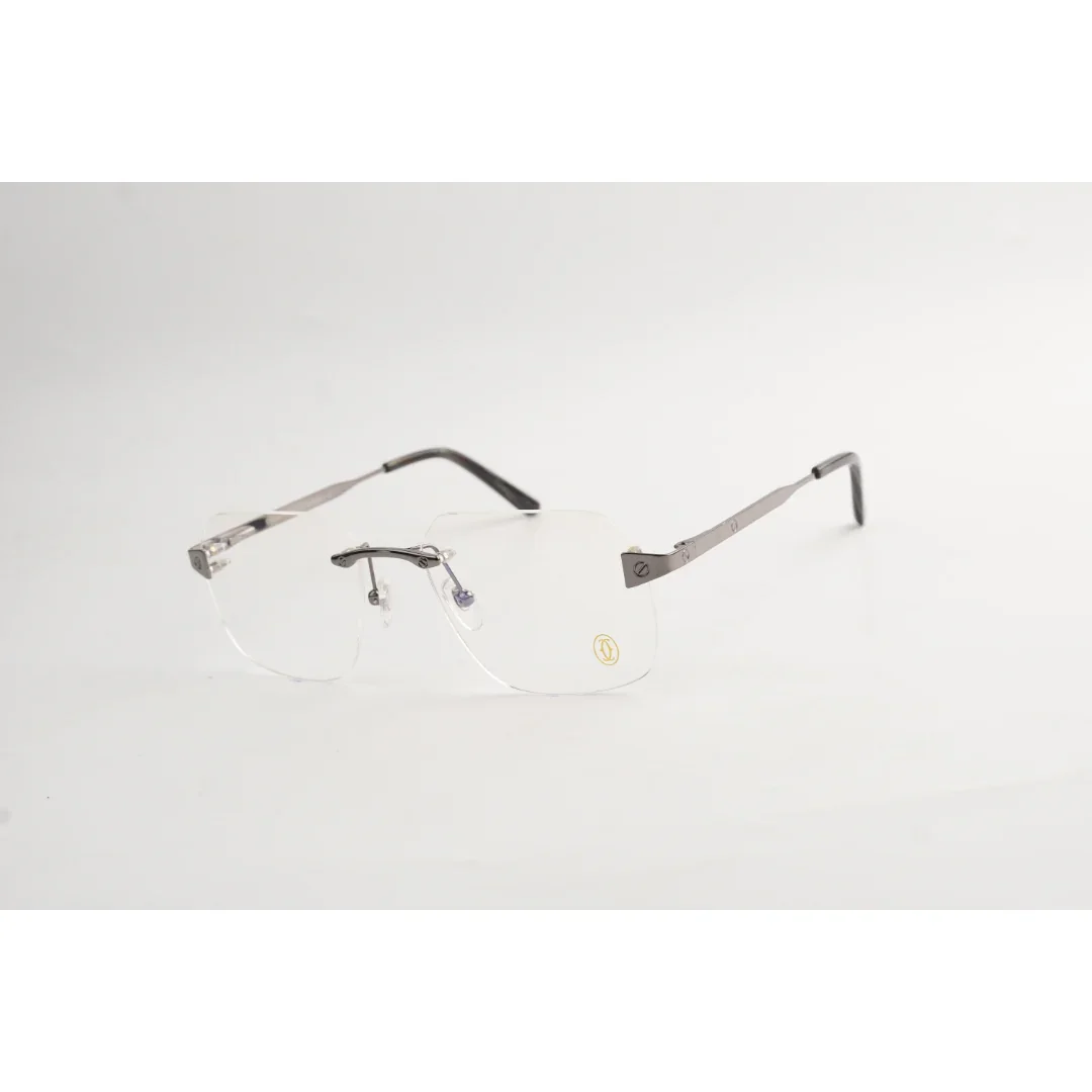 Cartier - CT0315-18 - Rimless - Metal - Rectangle - Premium Optics - Eyewear - Image 4