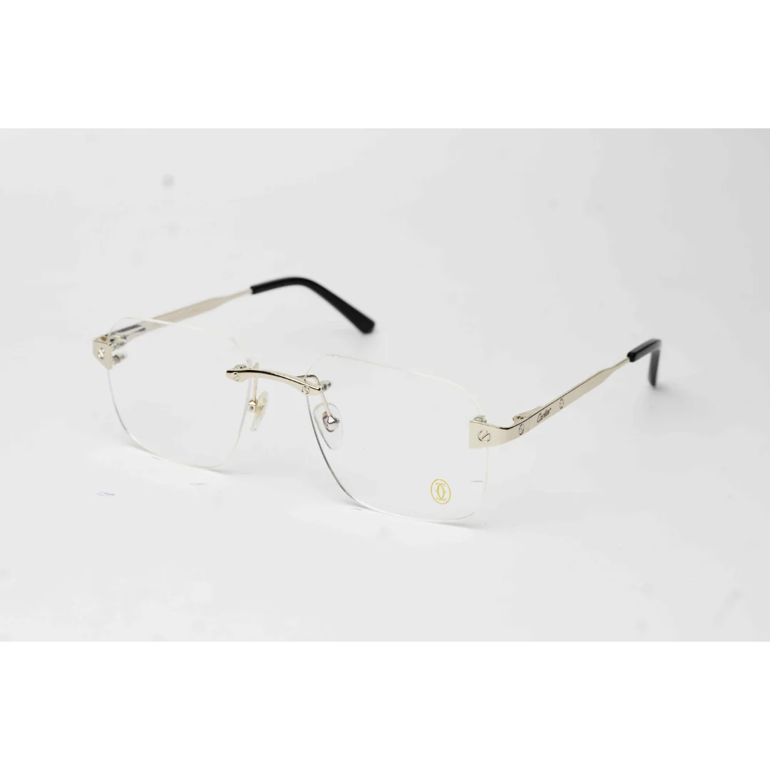 Cartier - CT0315-18 - Rimless - Metal - Rectangle - Premium Optics - Eyewear - Image 7