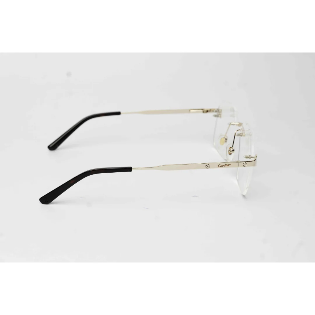 Cartier - CT0315-18 - Rimless - Metal - Rectangle - Premium Optics - Eyewear - Image 9