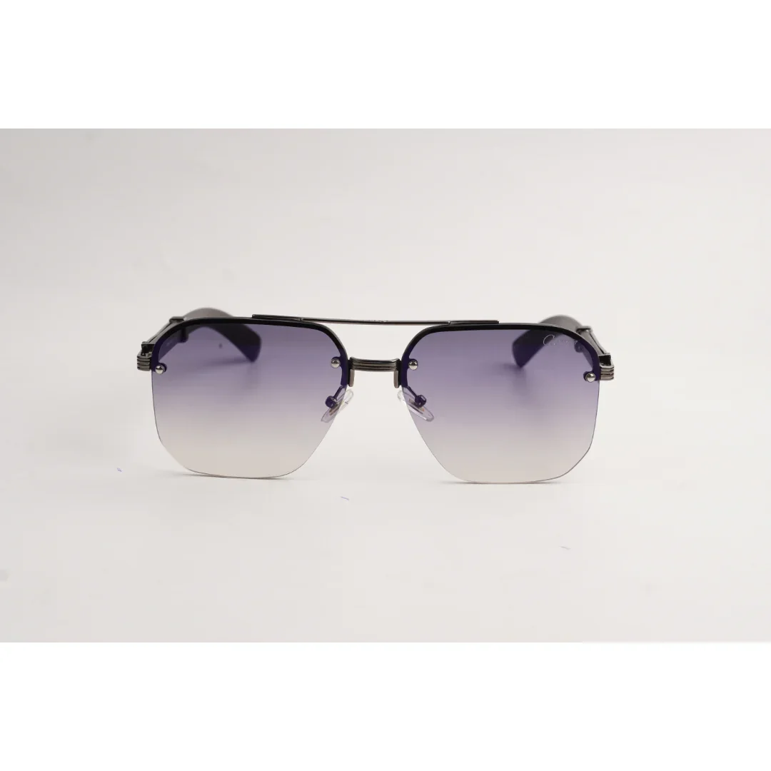 Cartier - CT0369S - Wooden Texture - Metal - Aviator Round - Sunglasses - Eyewear - Image 2