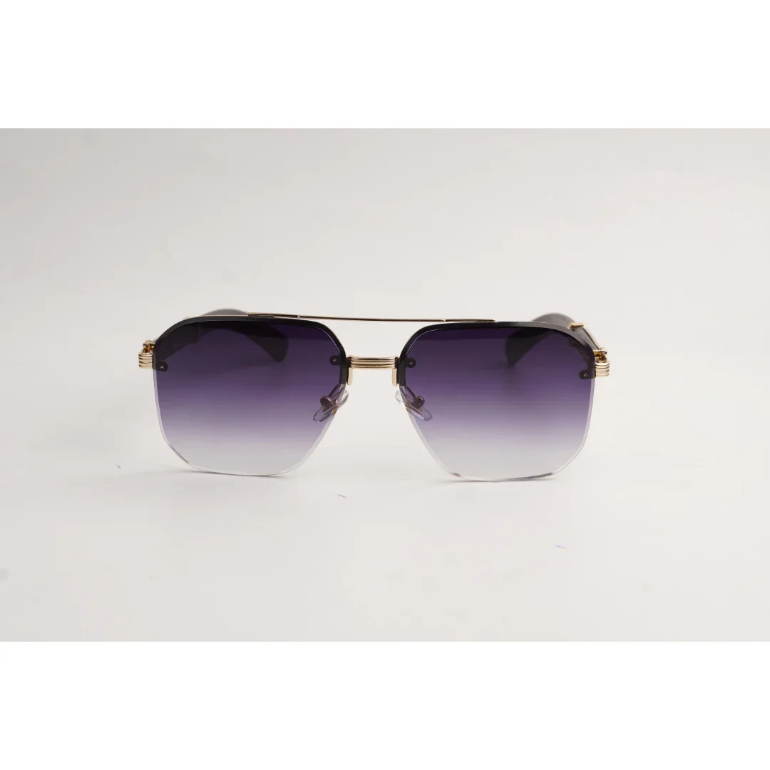Cartier - CT0369S - Wooden Texture - Metal - Aviator Round - Sunglasses - Eyewear - Image 8