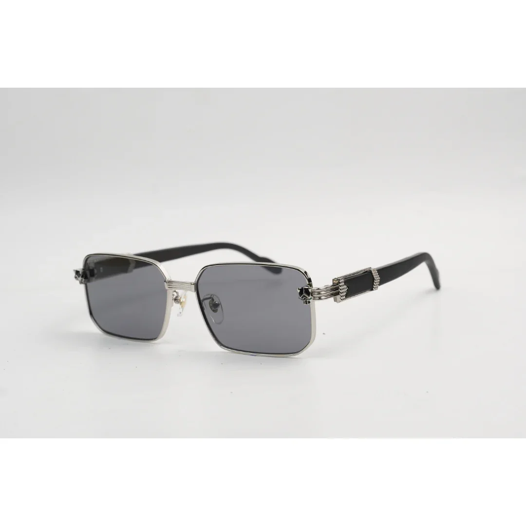 Cartier - CT0882S - Wooden - Metal - Rectangle - Premium Sunglasses - Eyewear
