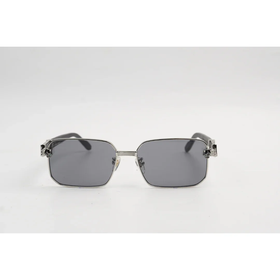 Cartier - CT0882S - Wooden - Metal - Rectangle - Premium Sunglasses - Eyewear - Image 2