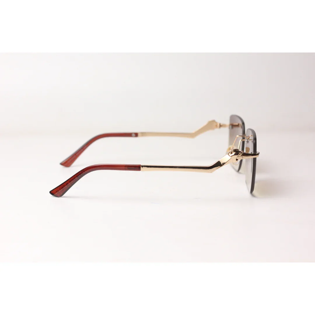 Cartier - R22 - Golden - Rimless - Metal - Rectangle - Sunglasses - Eyewear - Image 9