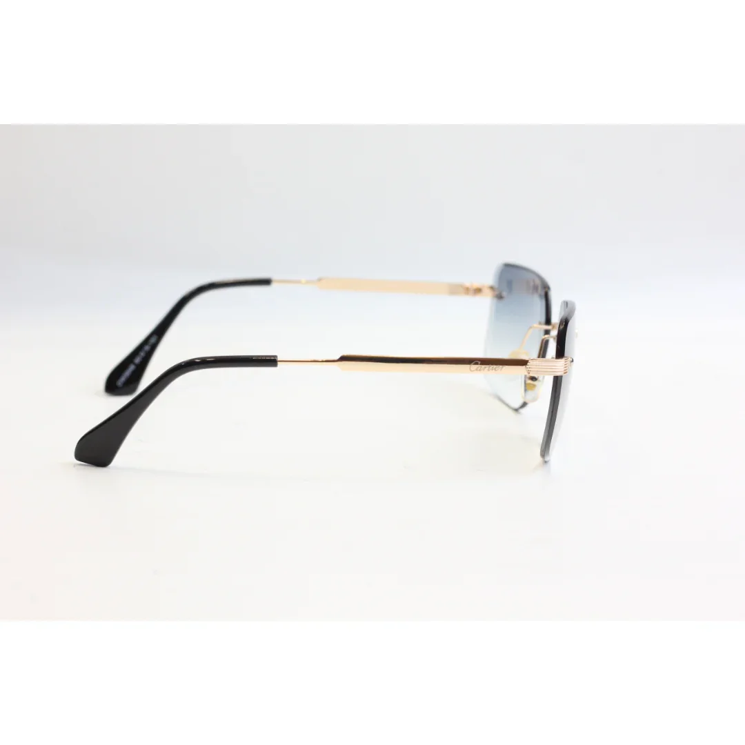 Cartier - R78 - Golden - Rimless - Metal - Rectangle - Sunglasses - Eyewear - Image 12