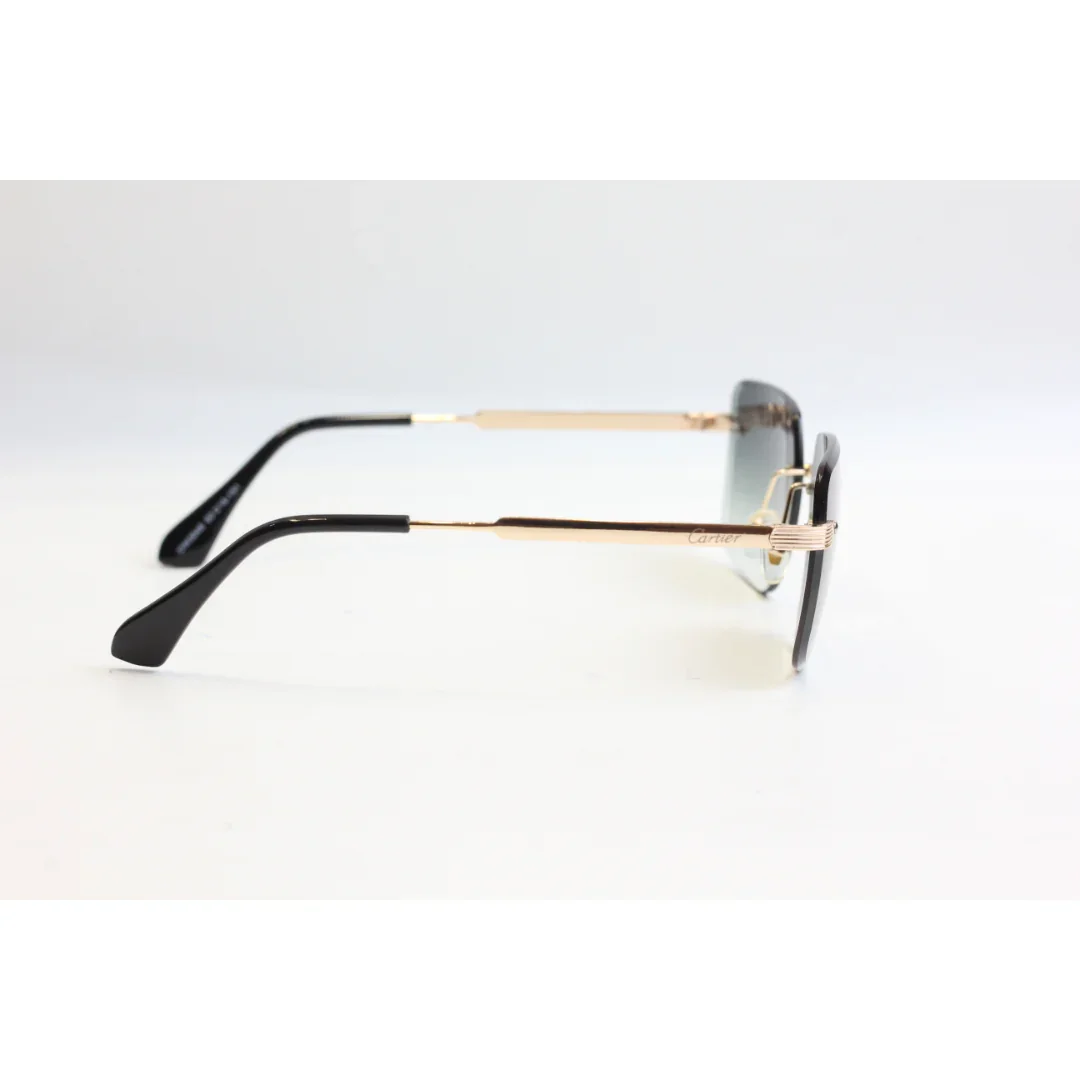 Cartier - R78 - Golden - Rimless - Metal - Rectangle - Sunglasses - Eyewear - Image 3