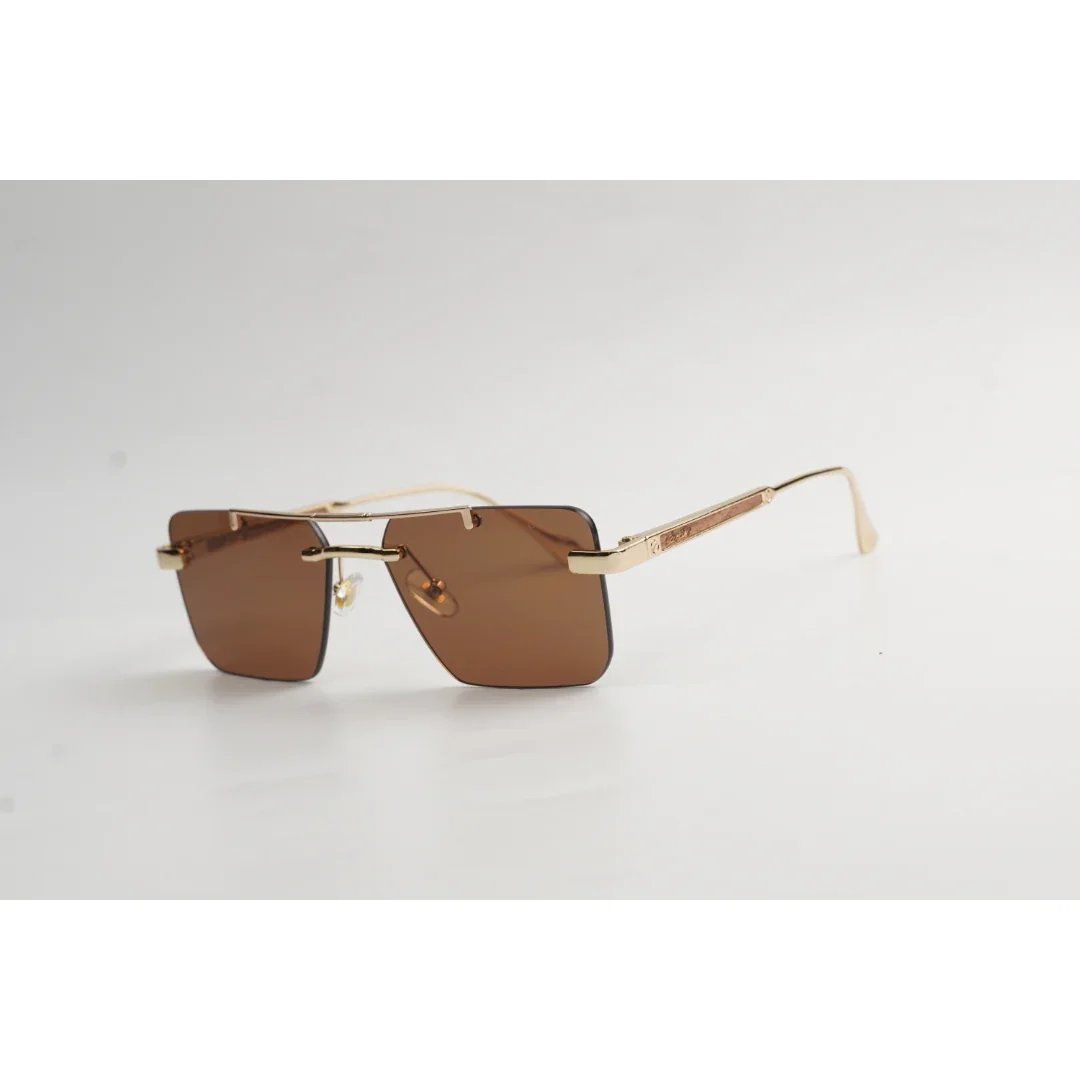 Cartier - RM90  - Classic - Golden - Double Bridge - Rimless - Metal - Rectangle - Sunglasses - Eyewear - Image 16