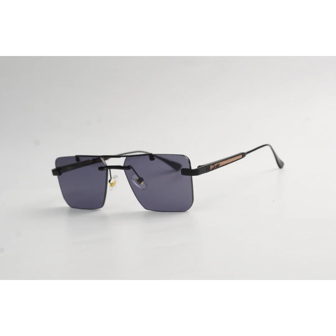 Cartier - RM90  - Classic - Golden - Double Bridge - Rimless - Metal - Rectangle - Sunglasses - Eyewear - Image 4