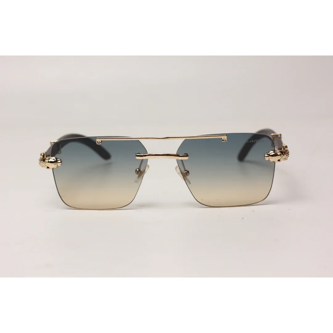 Cartier - RR41 - Double Bridge - Rimless - Metal - Rectangle - Sunglasses - Eyewear - Image 14