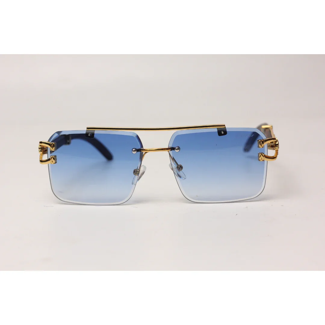 Cartier - RR42 - Golden - Double Bridge - Rimless - Metal - Square - Sunglasses - Eyewear - Image 11