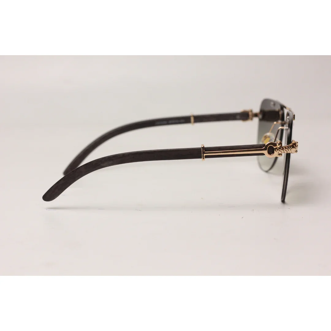 Cartier - RR43 - Double Bridge - Rimless - Metal - Aviator Round - Sunglasses - Eyewear - Image 12