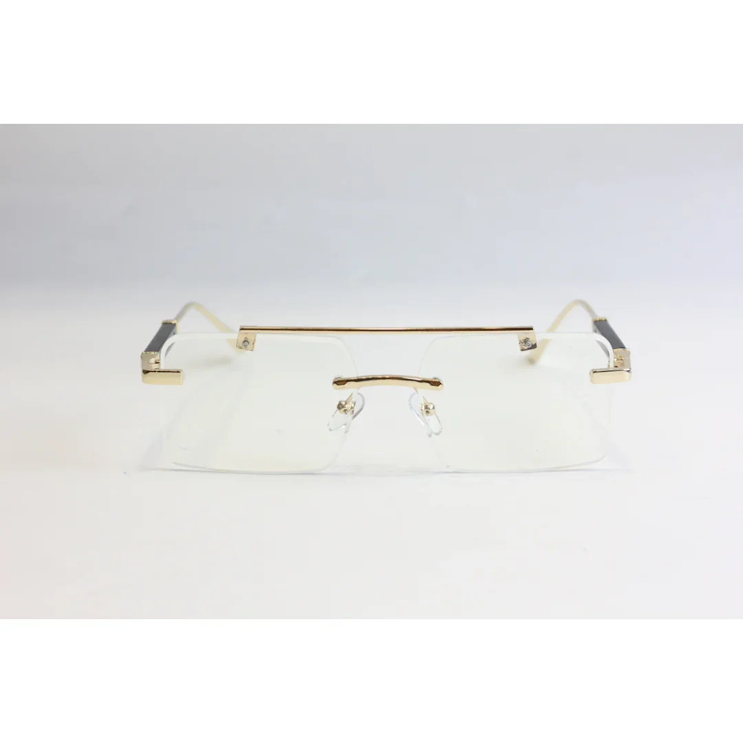 Cartier - RR65 - Transparent - Golden - Rimless - Metal - Rectangle - Optics - Eyewear - Image 2