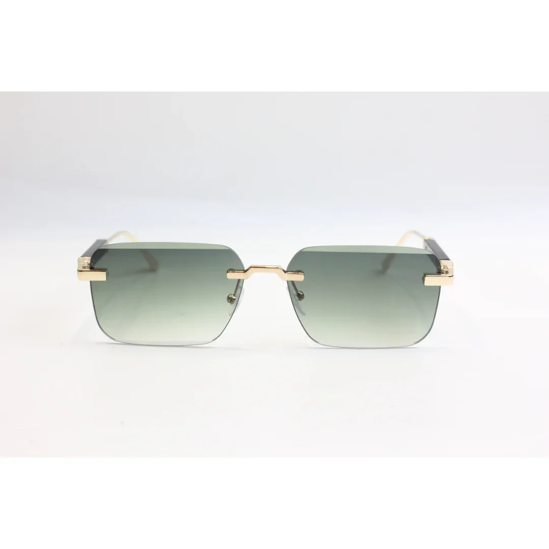 Cartier - RR70 - Golden - Rimless - Metal - Rectangle - Sunglasses - Eyewear - Image 8