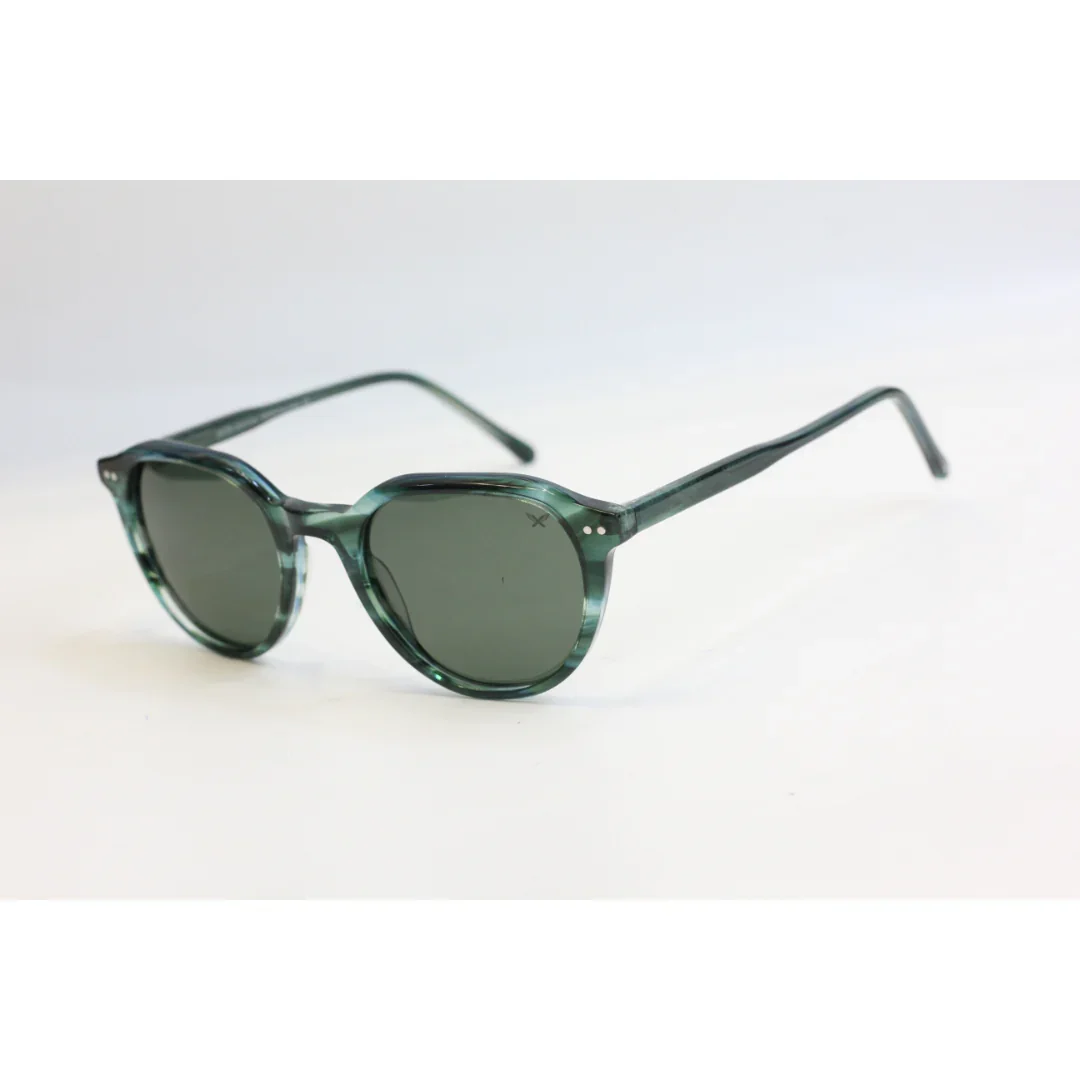 CAXMAN - SS1536 - Polarized - Acetate - Round - Acetate - Premium Sunglasses- Eyewear