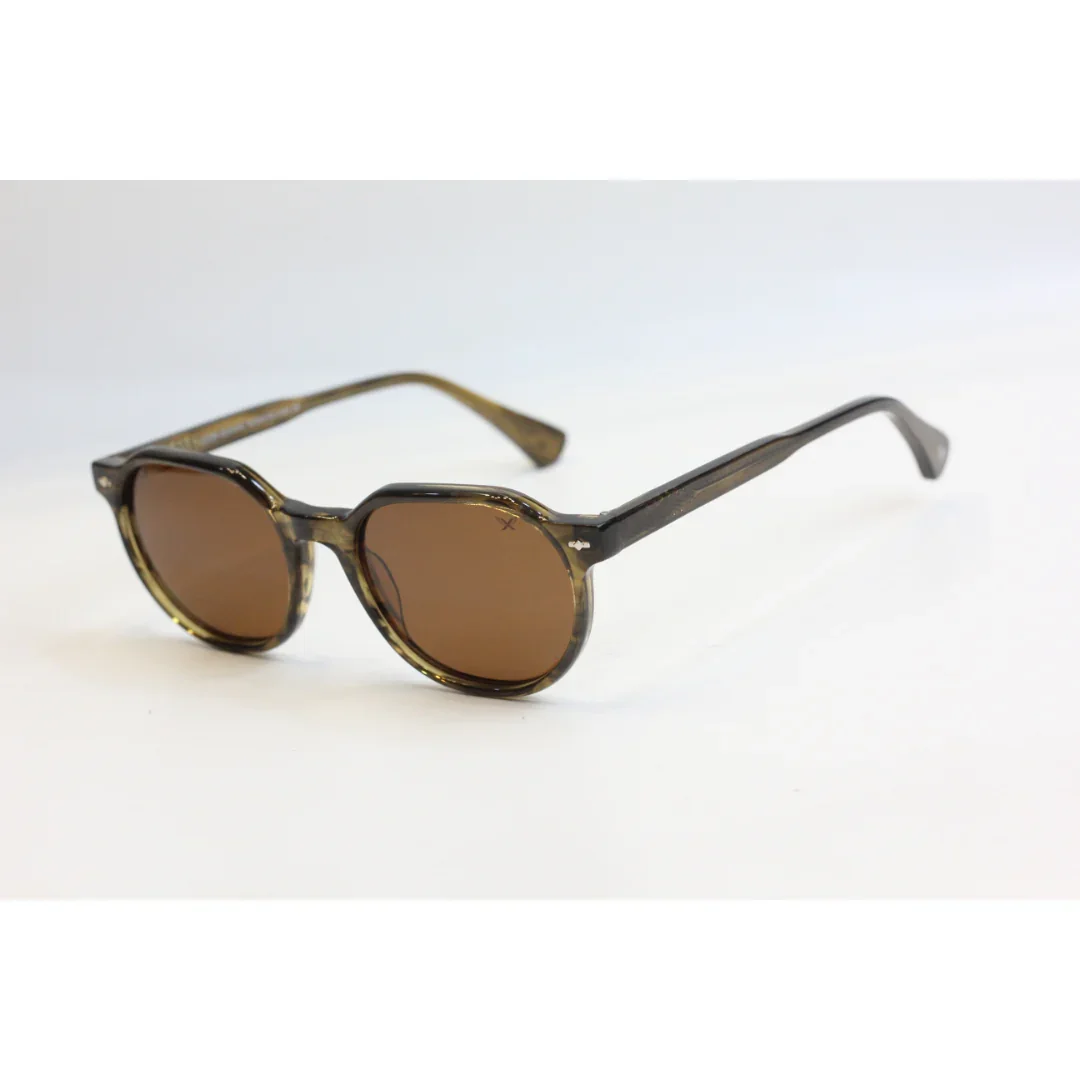 CAXMAN - SS74107 - Polarized - Acetate - Round - Acetate - Premium Sunglasses- Eyewear - Image 4