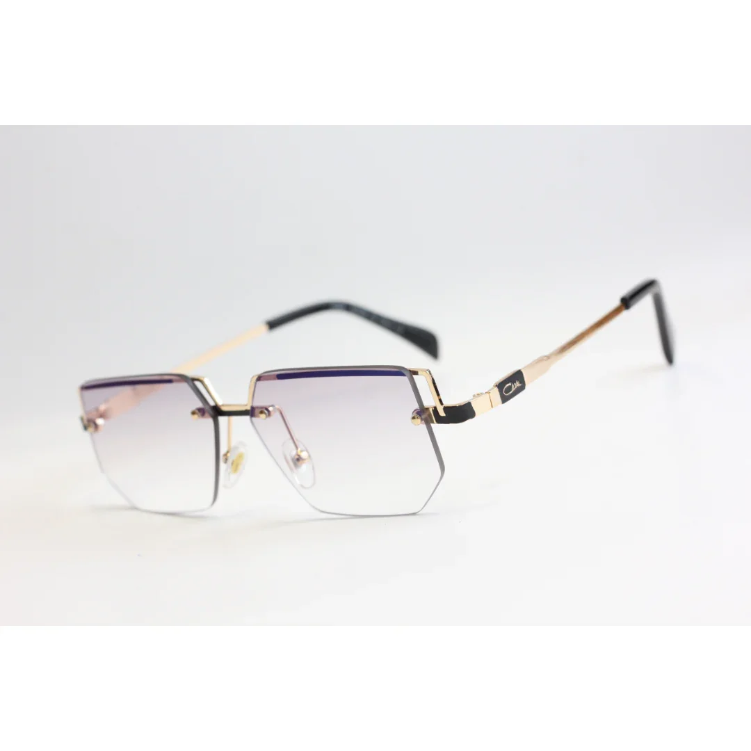 Cazal - CA72 - Slim - Golden - Metal - Geometric Rectangle - Sunglasses - Eyewear - Image 7