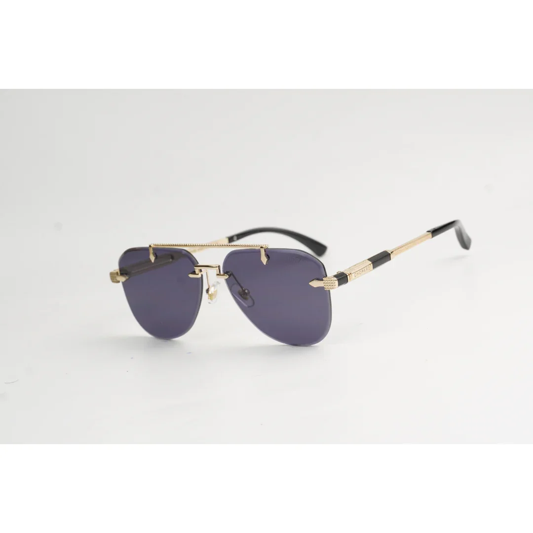 Chopard - R95 - Golden - Double Bridge - Rimless - Metal - Aviator Round - Sunglasses - Eyewear