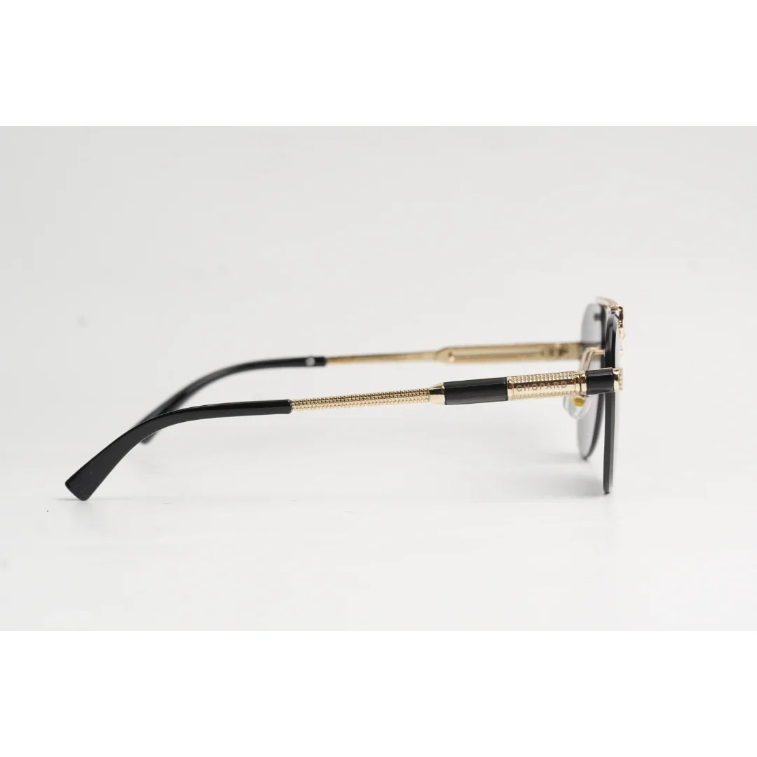 Chopard - R95 - Golden - Double Bridge - Rimless - Metal - Aviator Round - Sunglasses - Eyewear - Image 3