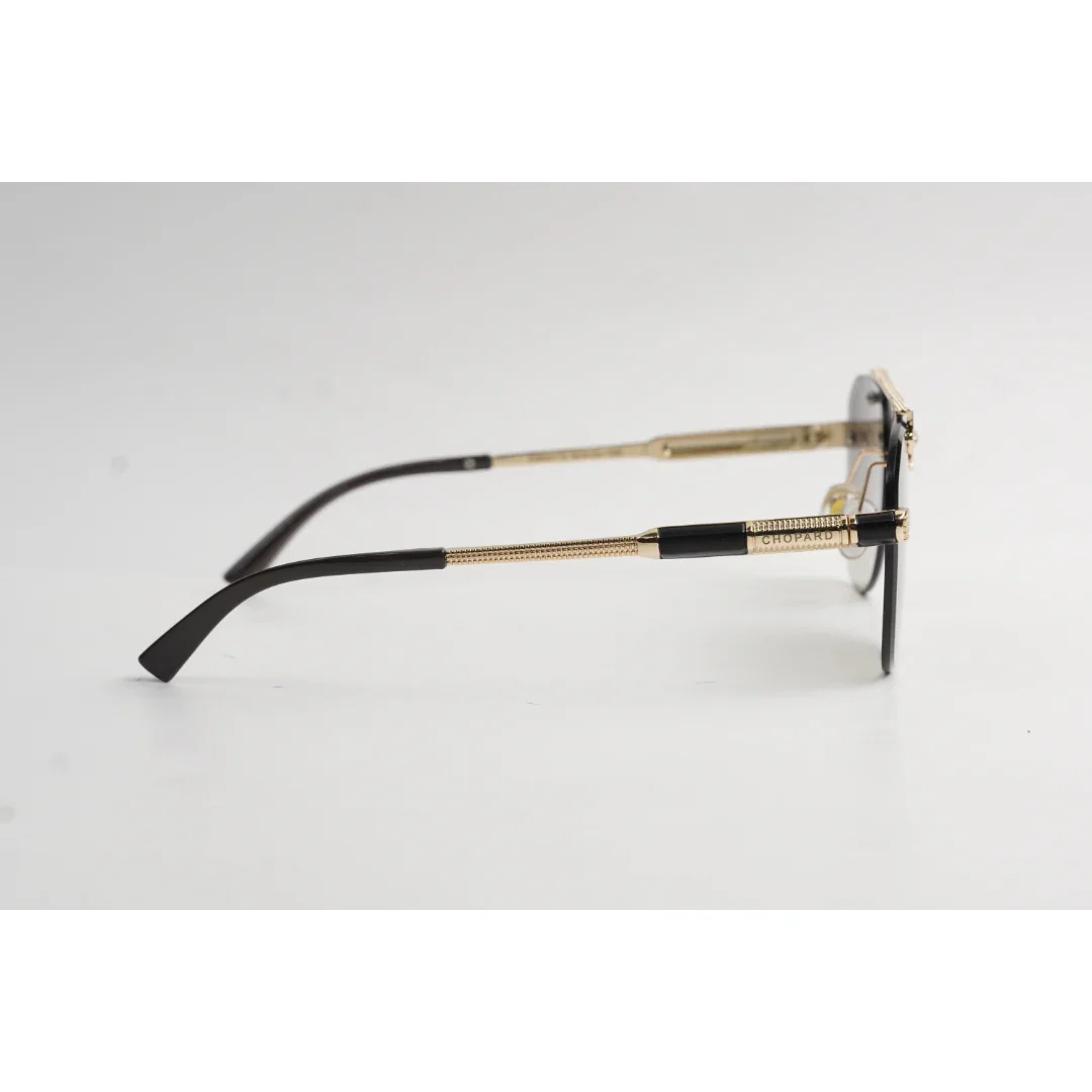 Chopard - R95 - Golden - Double Bridge - Rimless - Metal - Aviator Round - Sunglasses - Eyewear - Image 9