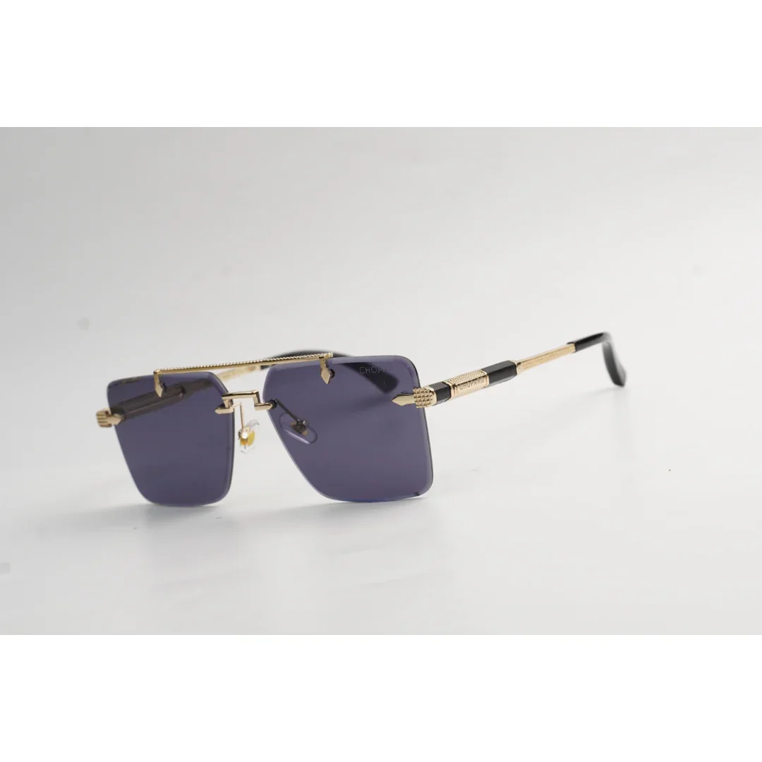 Chopard - R96 - Golden - Double Bridge - Rimless - Metal - Square - Sunglasses - Eyewear - Image 10