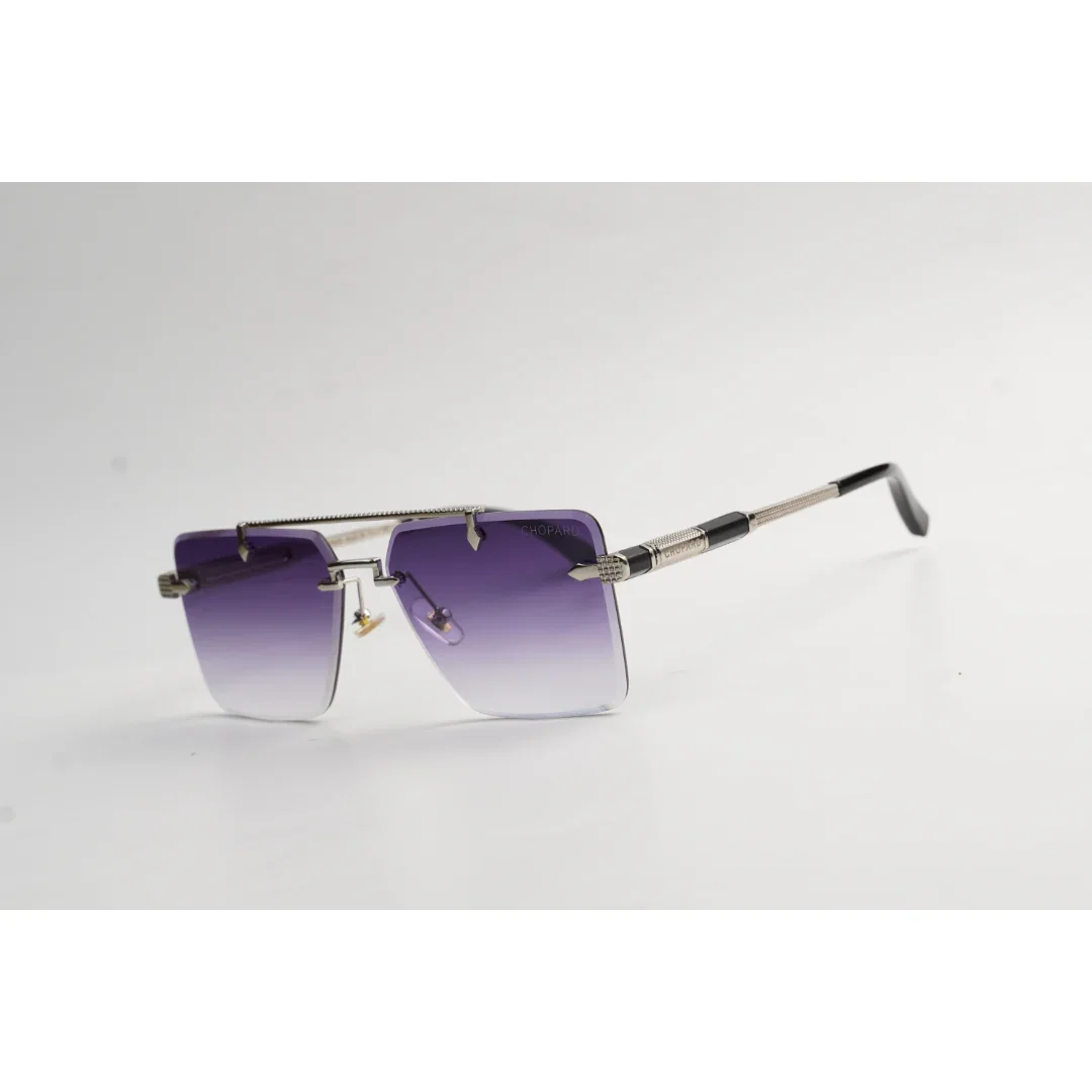 Chopard - R96 - Golden - Double Bridge - Rimless - Metal - Square - Sunglasses - Eyewear - Image 16