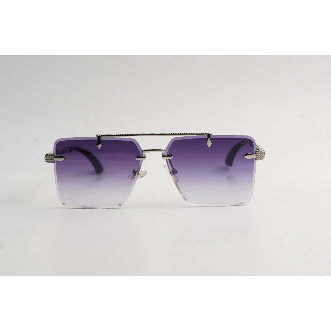 Chopard - R96 - Golden - Double Bridge - Rimless - Metal - Square - Sunglasses - Eyewear - Image 17