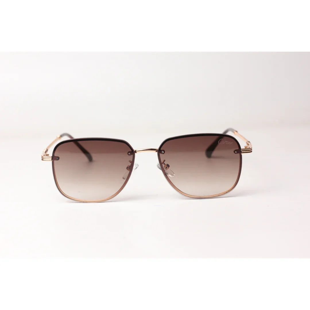 Cartier - R24 - Black - Metal - Rimless - Rectangle - Sunglasses - Eyewear - Image 5