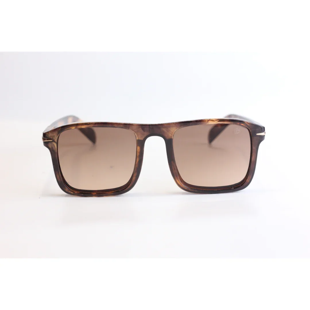 David Beckham - 2004 - Marble Brown - Gradient - Bold - Acetate - Rectangle - Sunglasses - Eyewear - Image 2